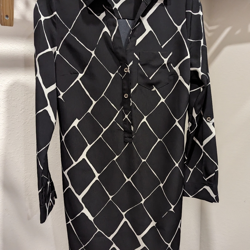 The Limited Ashton black & white dress